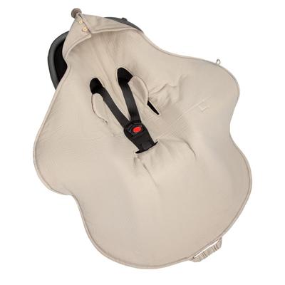Couverture en mousseline pour siège auto sable