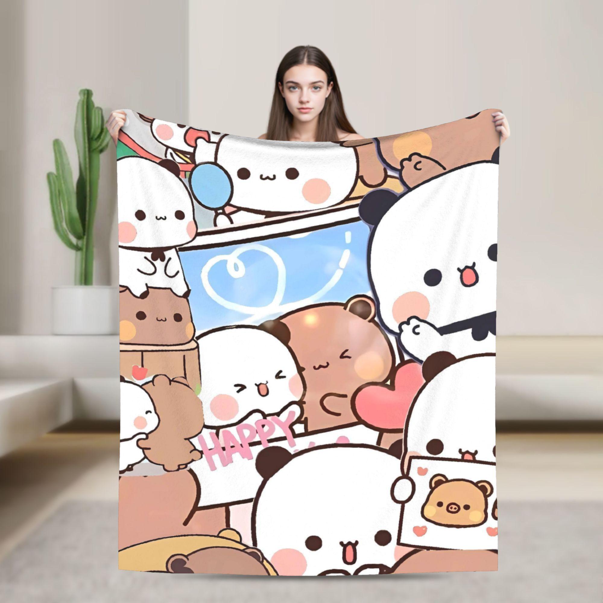 

Super Warm Blanket Airplane Travel Bear Cartoon Bubu Dudu Bedding Throws Flannel Bedspread For Couch Bed Novelty Sofa Bed Cover 75x90cm