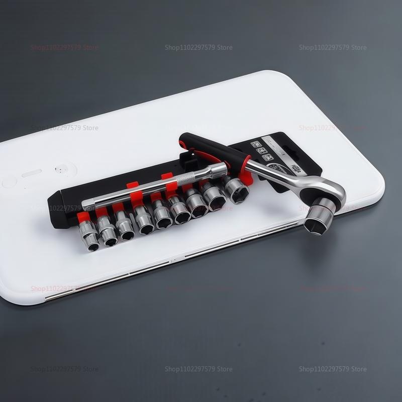 12-piece ratchet vehicle tool set socket wrench combined with multi-functional repair dimensions 4mm-24mm sleeve