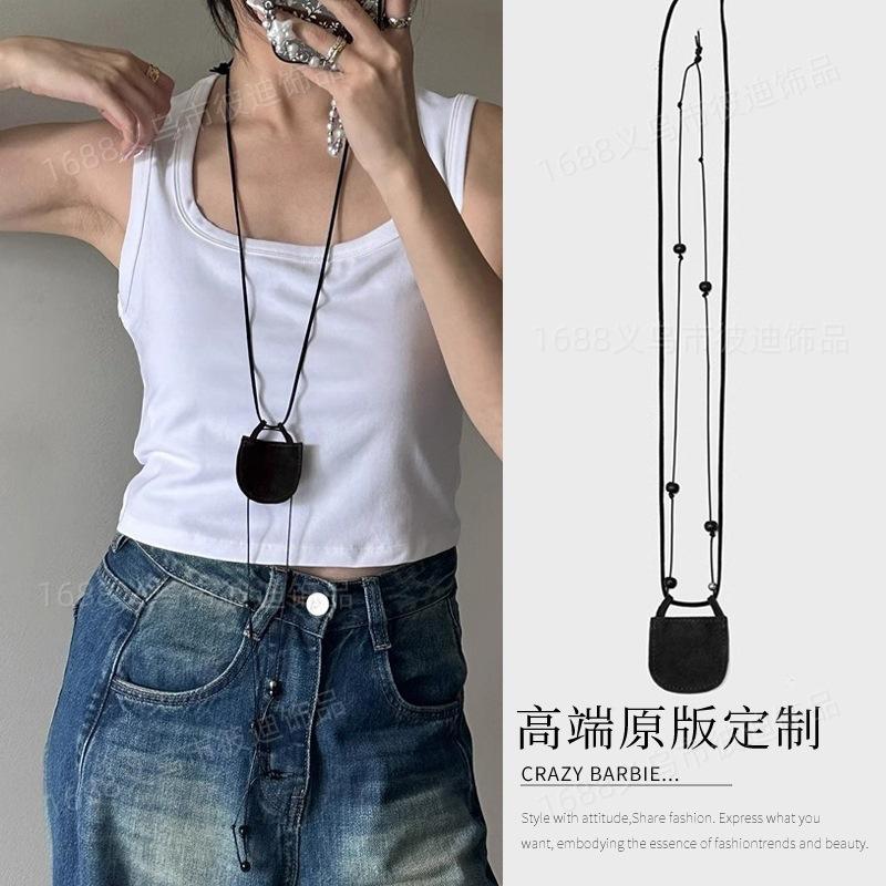 Retro ethnic style long pendant necklace light luxury niche high-end sweater chain temperament versatile personality jewelry women