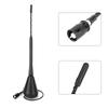 Universal 9inch Car Black FM Radio AM Spiral Antenna Aerial Rod Mast with Base