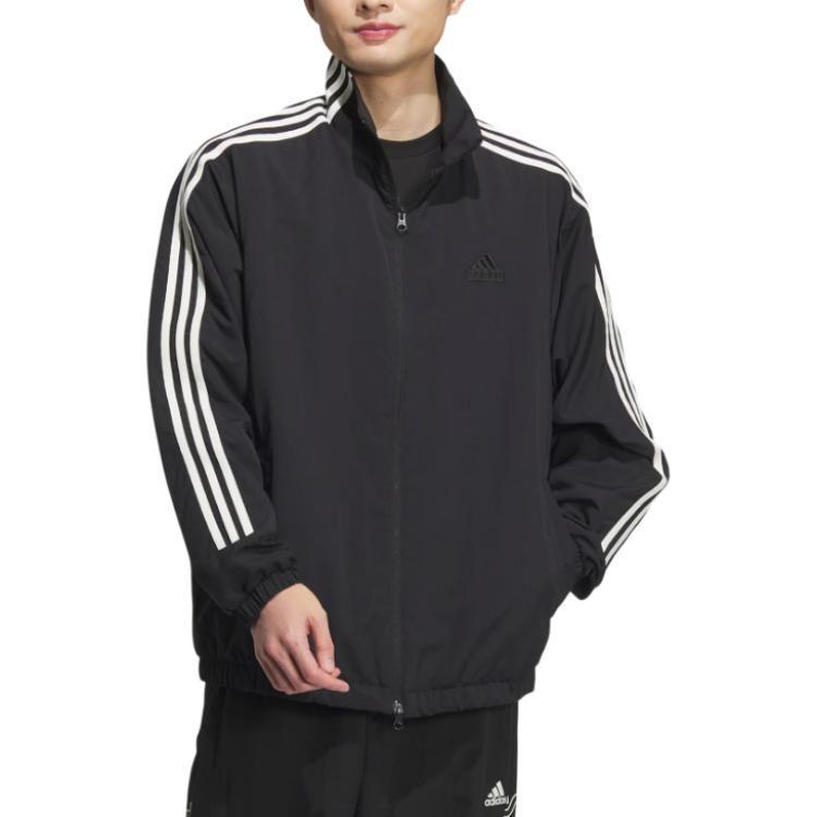 adidas 3 Stripes Jacket Unisex Black JI6646