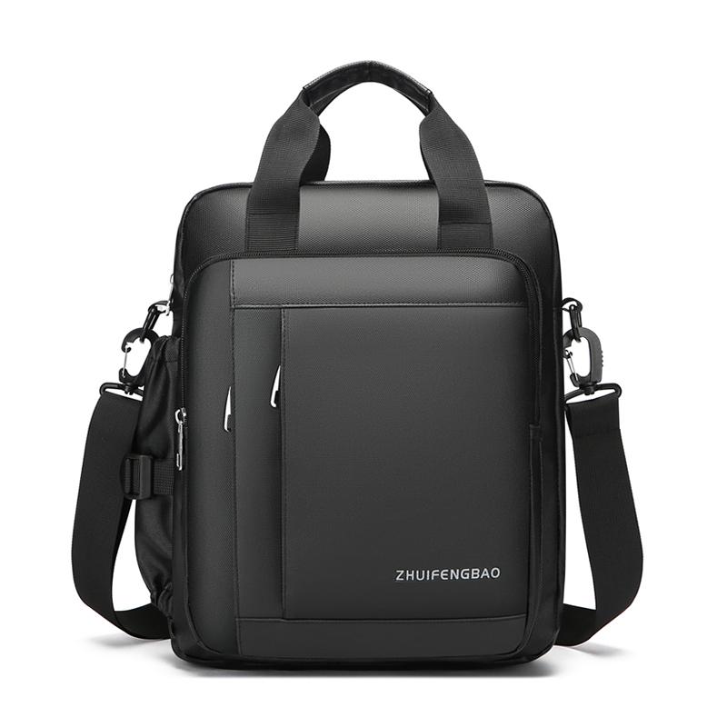 Business Casual Handbag For Men Minimalist Large Capcity Waterproof Shoulder Bag Luggage Strap Design Durable Cross Body Bags