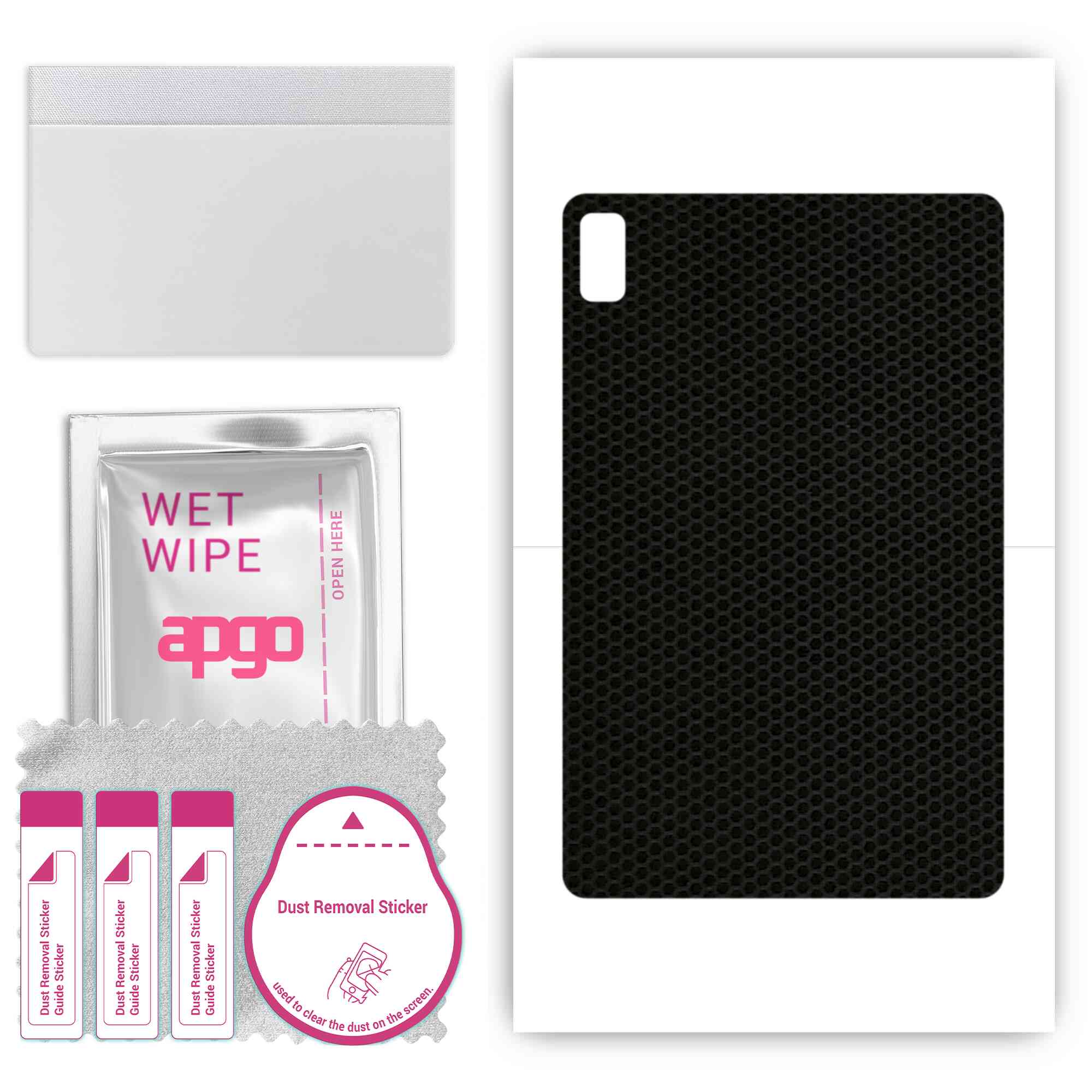 

apgo skin sticker film foil vinyl for the BACK compatible with Honor V6, scratch-resistant, easy to install - Matrix