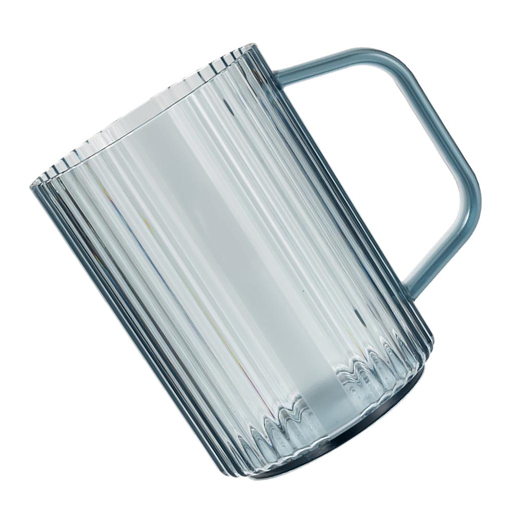 Transparenter Zahnbürstenbecher Multifunktional Bequemer Griff Plastikbecher für Zuhause Badezimmer