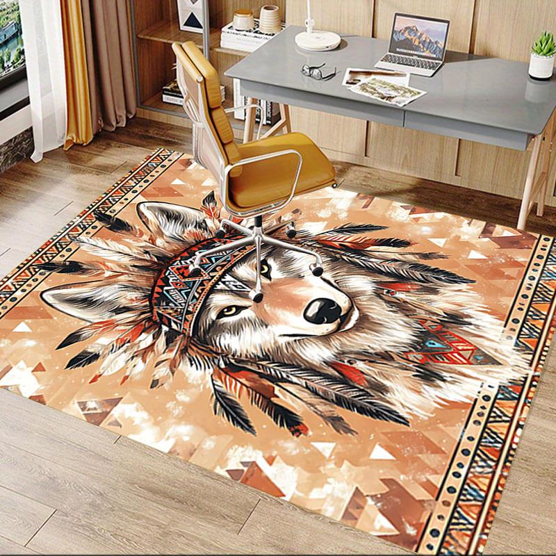 1PC Wolf Chief Anti-slip carpet, suitable for Office, bedroomand playrooms. It can also be used as a sofa footrest cover-R50