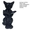 huaqianguhh 3D Printed Reading Cat Statue, Holding Book Glasses Figurine, Modern Decorative Animal Sculpture for Home Office Decor