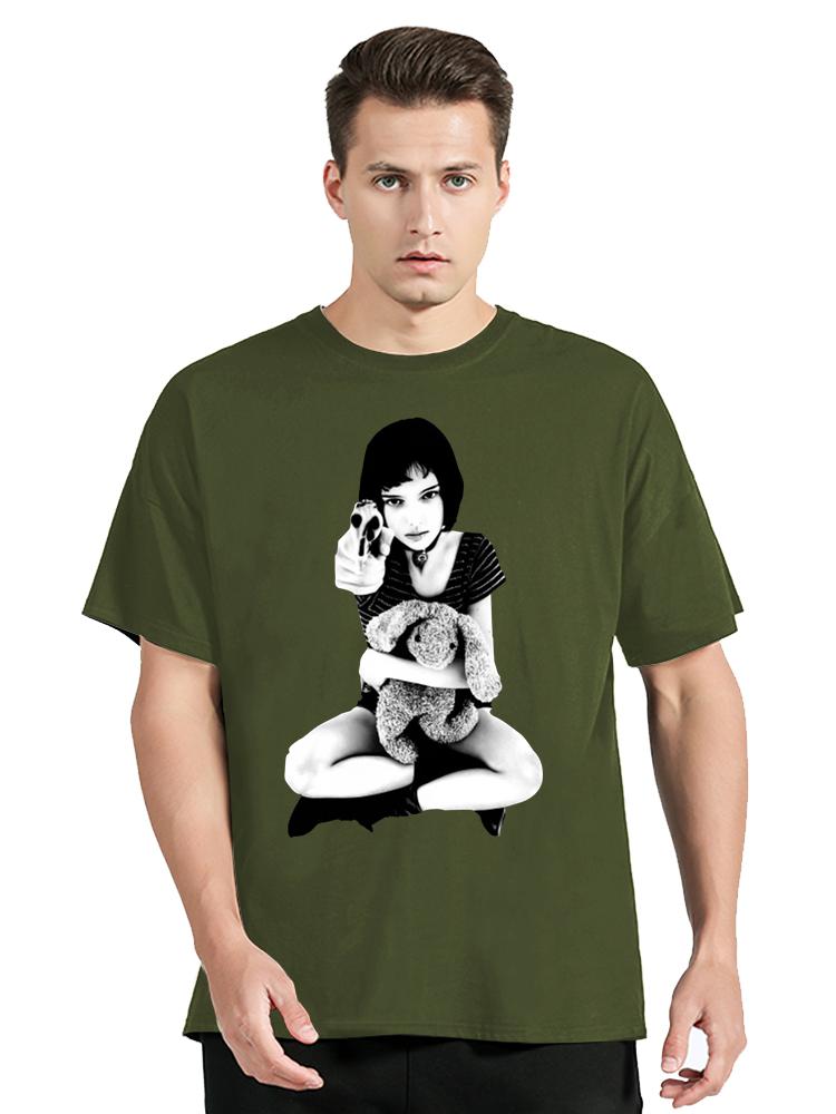 New Leon Matilda The Professional Jean Reno Movie Film Tshirt Streetwear Unisex Tops T-Shirt 755 Casual Fashion Cotton T Shirt