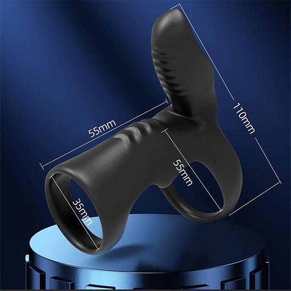 Penis Vibrating Ring for Men Silicone Cock Rings Scrotum Bind Delay Ejaculation Sex Toys For Couples