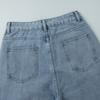 Retro High Waisted Straight Leg Jeans Made Of Pure Cotton For Women