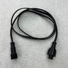xConnect Type BLACK Flat 18AWG 3 Core Waterproof Extension Cable,one End with Male,the Other End with Female