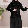 Women's Autumn/Winter 2025 Woolen Coat with Plush Velvet Lining - Slimming and Stylish
