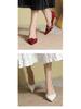 Knotted Pearl Xiuhe Bridal Shoes: Women's Silk Sheepskin High Heel Stilettos with Pointed Toe