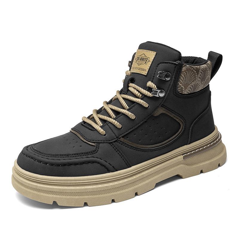 Autumn and winter new high-top tooling men s shoes trendy shoes men s Martin boots retro British casual 39