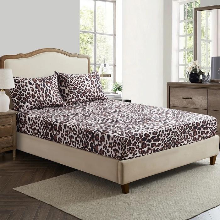 

Large-scale printed mattress three-piece fashion printed four-season mattress protective cover preventing dirt 99x190x40cm 3pcs