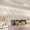 White Wall Sticker 3D PVC Wall Paper Removable Wall Panel  Bathroom Kitchen