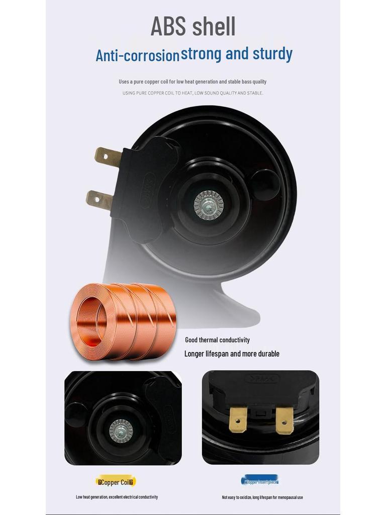 Snail Car Horn for Dongfeng Fengxing S50EV, Jingyi S50T5, and Lingzhi M5EV M7