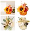 Artificial Pumpkin Flower Floral Arrangement Autumn Photo Props Fake Pumpkins Model for Kitchen Home Bedroom Party Thanksgiving
