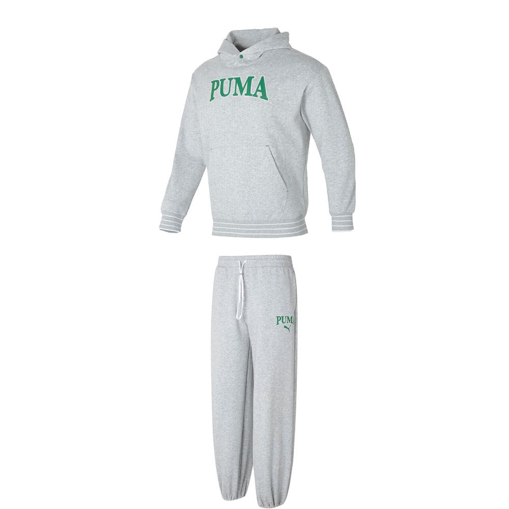 

Puma Hooded Pullover Long Sleeve Drawstring Knit Sweatpants Set Unisex Sweatpants Set 682921-04+682928-04 M