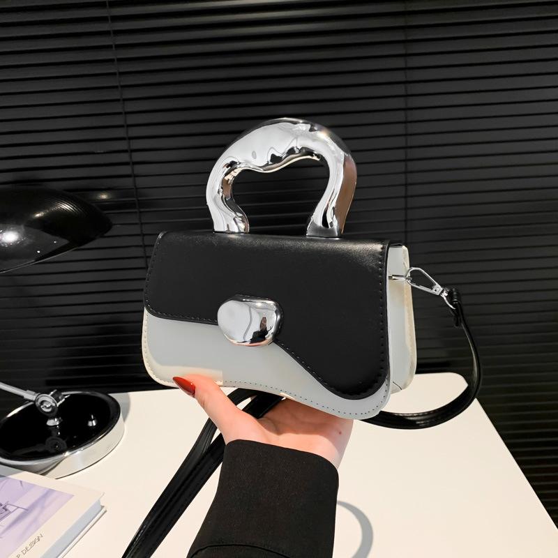 Tasche Damen neu Nischendesign charakteristisch modisch kontrastierend Handtasche trendig exquisit Schulter Umhängetasche