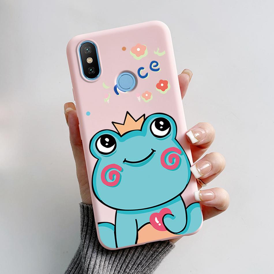 Case For Xiaomi Mi A2 Lite MiA2 Cute Bear Cartoon Frog Soft Silicone Phone Case Bumper For Xiaomi Mi A2 Lite A2lite Back Cover