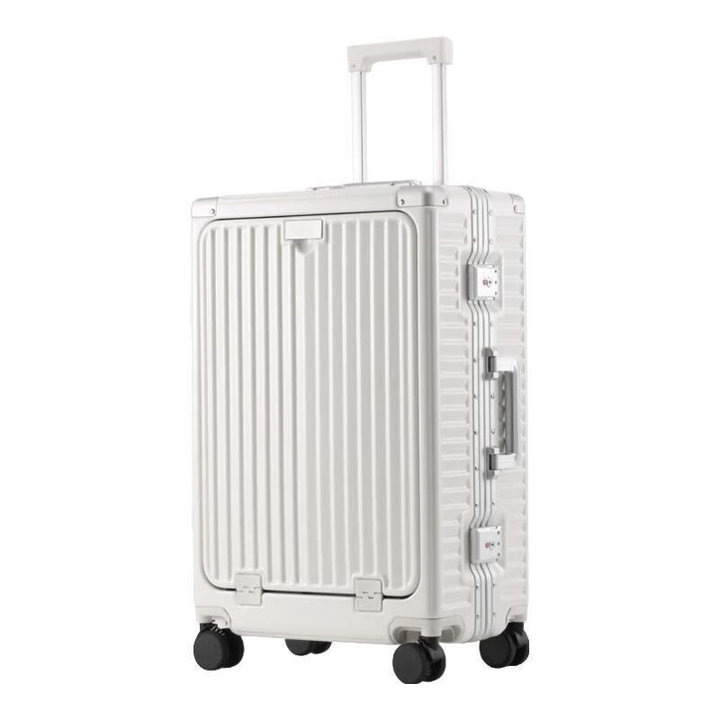 

Tymon Front-Opening Aluminum Frame Luggage with USB Charging and Holders