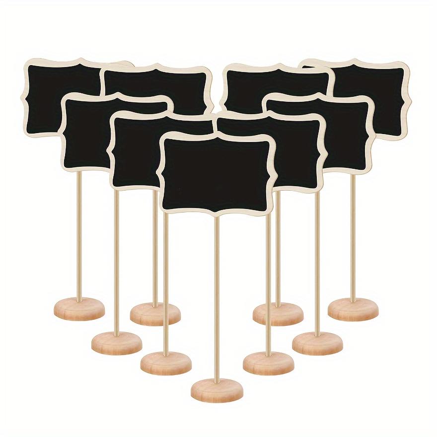 10 Stück Mini Holz Kreidetafel Hochzeit Küche Restaurant Schilder Kreidetafel Schreiben Mitteilung Nachricht DIY Farbe Holztafel