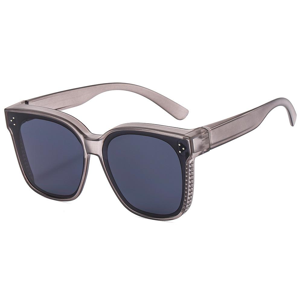 

New Large Frame Square Sunshade Sunglasses Classic Retro Men Driving Eyeglasses Fashion Women Uv Protection Shades Uv400Eyeglass 1PC