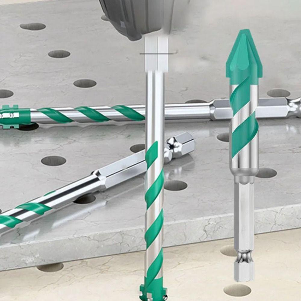 Four-Edged Sawtooth Drill Bit Serrated Skewed Head Concrete Drill Bit  Wall Drilling