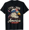 250 Years America Anniversary 1776 Bald Eagle 250th Birthday US Flag T-Shirt