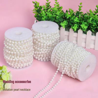 Adjustable 6-14mm Pearl Strand Chain for DIY Wedding Decor