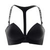 Women's Front Closure Push-Up Bra Sexy Underwear Seamless Push Up Bra Fashion T Back Brassiere Ladies Lingerie