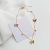 Koreaanse Stijl Minimalisme Retro Mode Vlinder Hanger Armband Goud Zilver Kleur Eenvoudige Vintage Armband Voor Vrouwen Sieraden