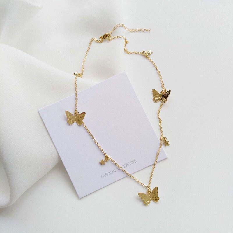 Koreaanse Stijl Minimalisme Retro Mode Vlinder Hanger Armband Goud Zilver Kleur Eenvoudige Vintage Armband Voor Vrouwen Sieraden
