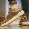 Mode Heren Suède Loafers Instappers Casual Schoenen voor Mannen 2024 Nieuw Ademend Canvas Rijschoenen Comfortabele Mocassins Antislip Schoenen