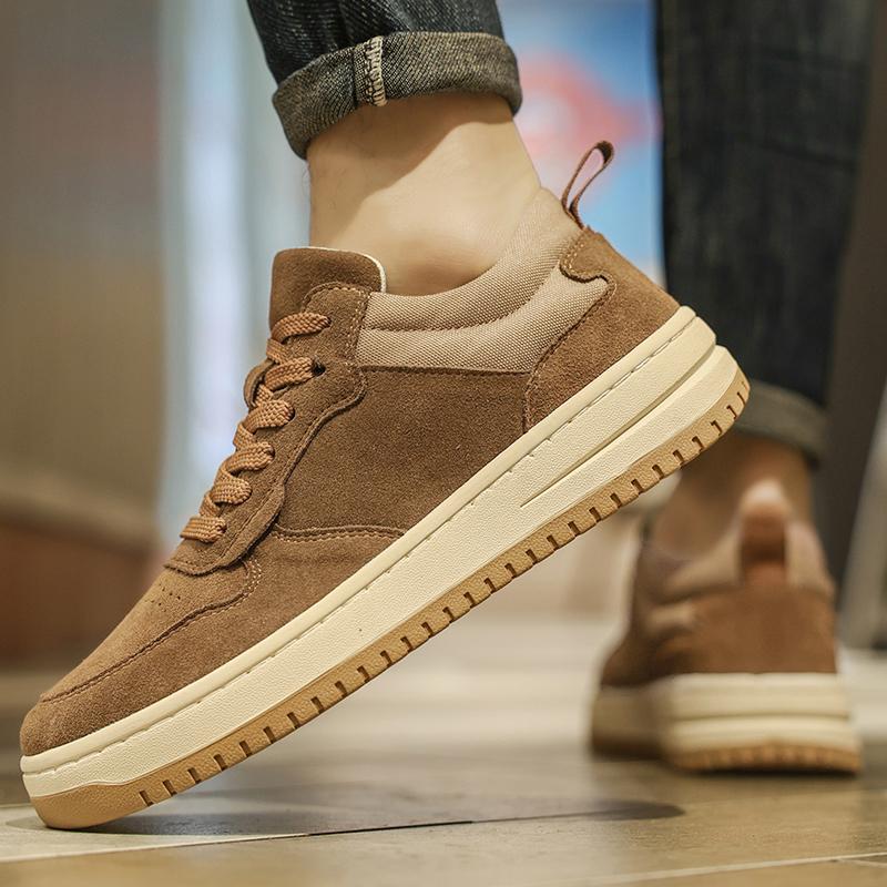 Mode Heren Suède Loafers Instappers Casual Schoenen voor Mannen 2024 Nieuw Ademend Canvas Rijschoenen Comfortabele Mocassins Antislip Schoenen