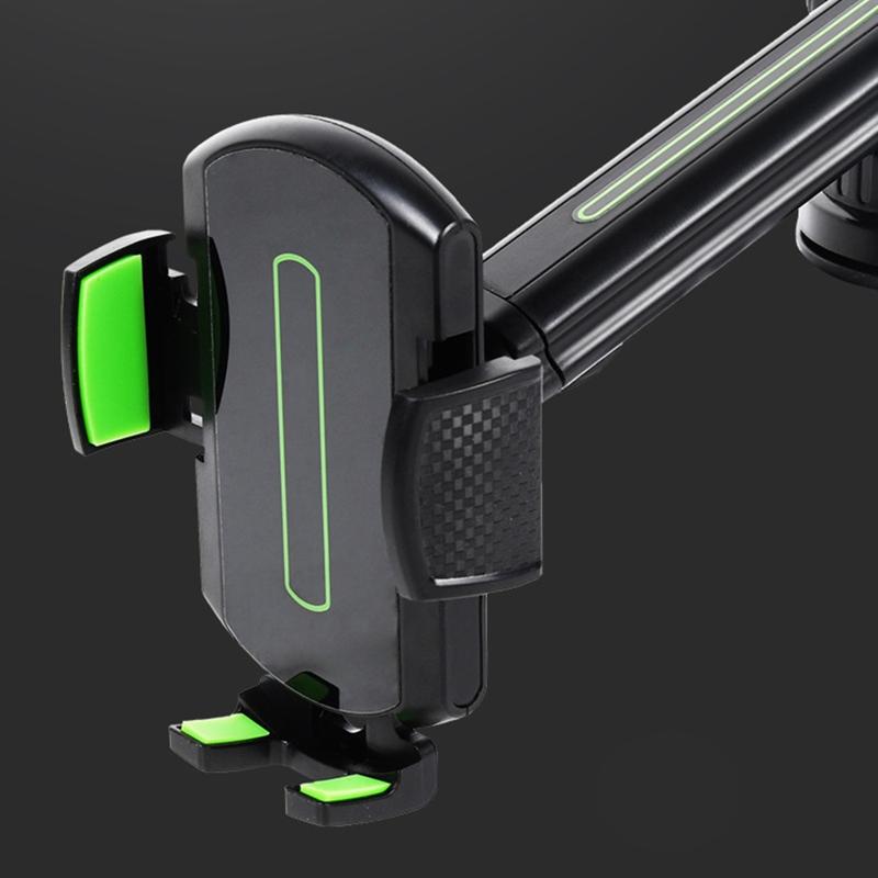 Car Phone Holder Windshield Mount for 60-96mm Width Devices Dashboard Sturdy Stand Cradle