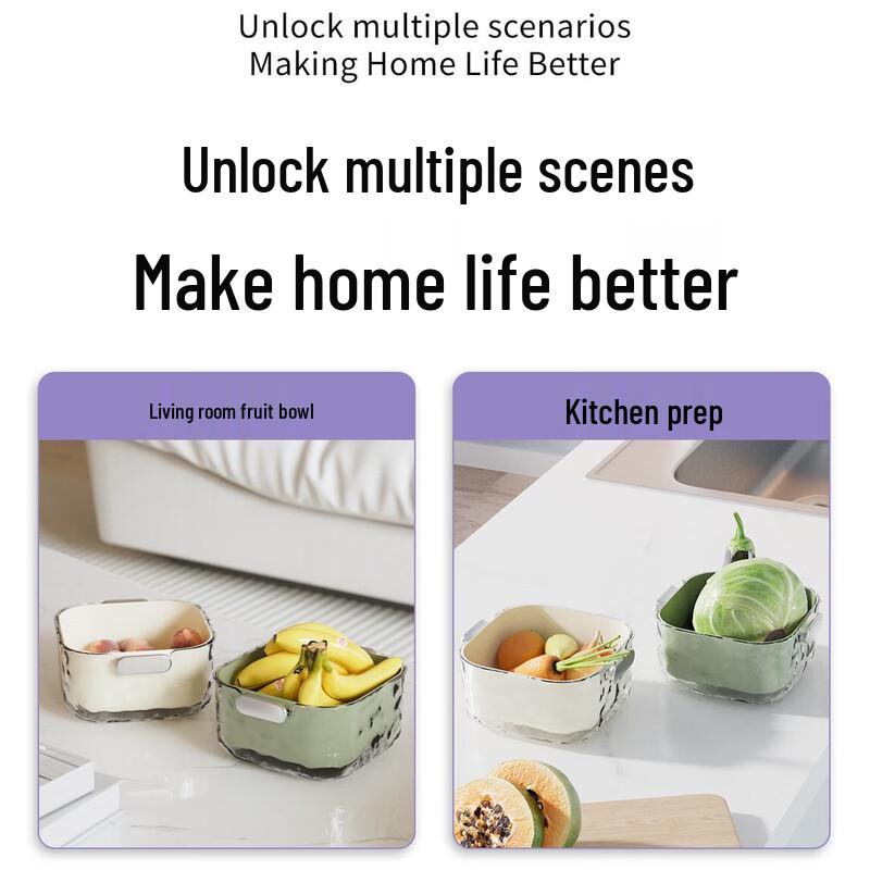 Changbaosen Double-Layer Fruit & Vegetable Draining Basket