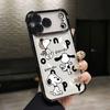 Cute S-Snoopys Dog Line Phone Case for Samsung Galaxy A57 A56 A55 A54 A53 A52 A37 A36 A16 A06 4G 5G Anti-drop Transparent Cover