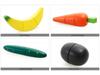 Wooden Fruits & Vegetables Cut-Cut Educational Toy Set for Pretend Play & Children's Kitchen Learning.