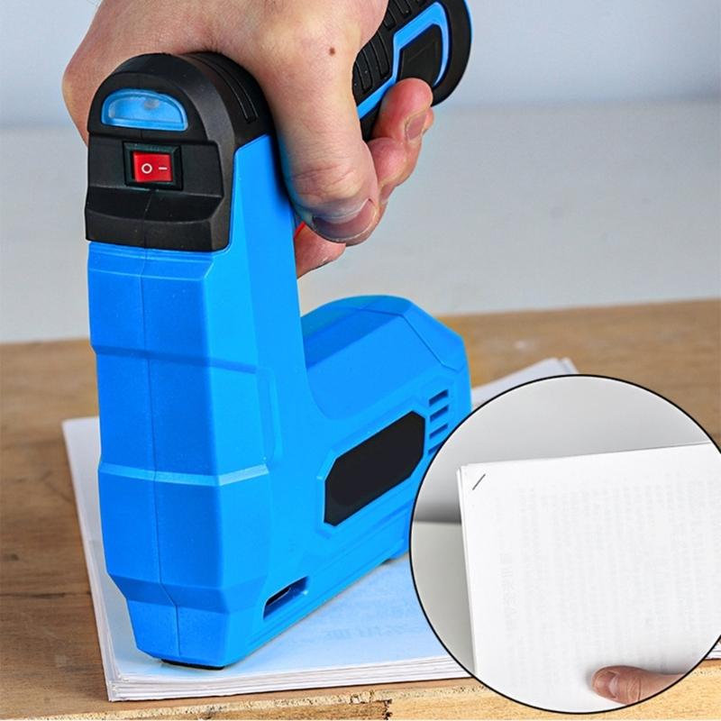 1500mAh Battery Electric Rechargeable Nailer Tool Fast Charging Portable Plastic Body Professional Woodworking Equipment