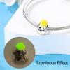 Halloween Luminous White Horror Ghost Dark Devil Charm Beadcopperfit Original Brand Bracelet Jewelry Gift