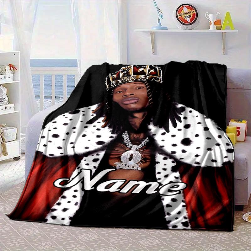 Custom Name Von Collage Artwork Blanket bed sofa Blanket Flannel Blanket for Camping, Hiking, Picnic Essentials,gift for family and friends