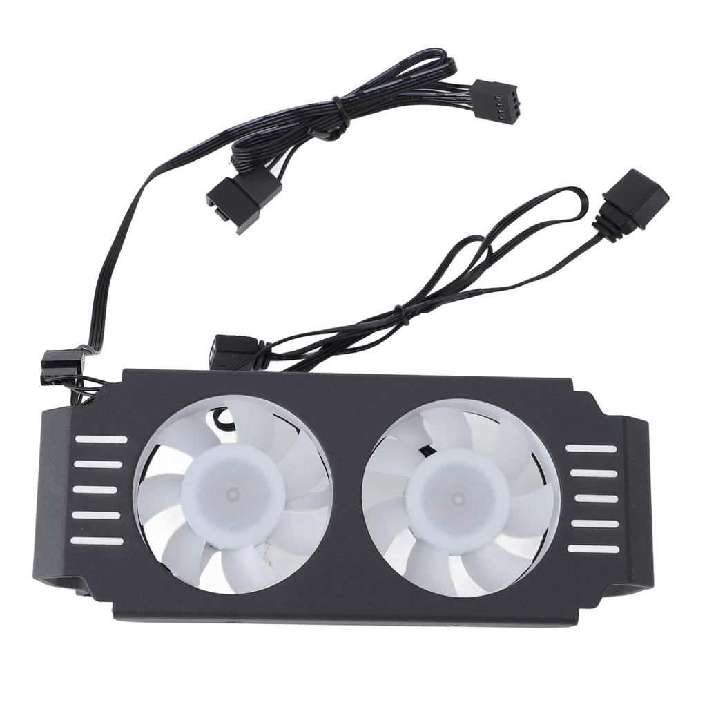 ARGB RAM Radiator Computer Memory Module Heat Sink PWM Temperature Control Dual Fan for DDR DDR2 DDR3 DDR4 DDR5
