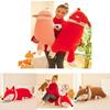Large Fox Plush Toy Soft Stuffed Animal Pillow Creative Gift For Girls Birthday Present 35cm 50cm 60cm 70cm 90cm 1.2m