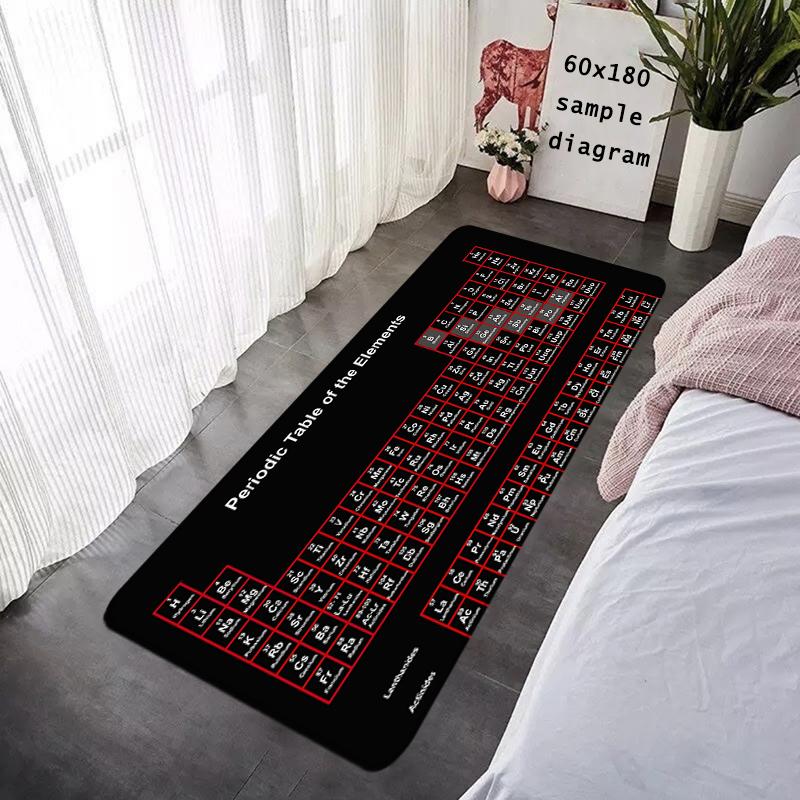 Entrance Doormat Periodic Table of Elements Rug Hallway Carpet Living Room Rugs Foot Carpets Floor Mats Non-slip Home Decoration