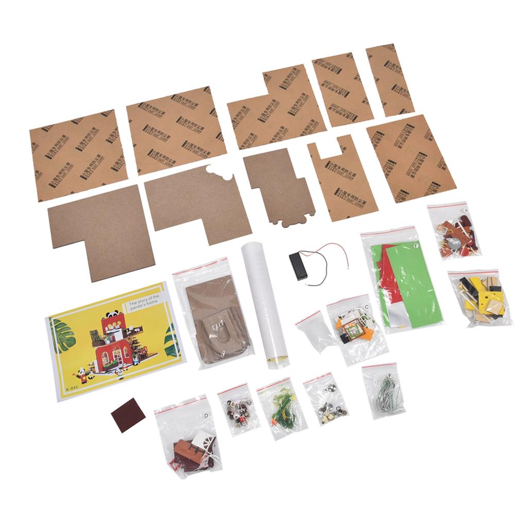 Mini Puppenhaus Modelle Bausatz Miniatur Puppenhaus Möbel Zubehör Spielzeug Geburtstagsgeschenk