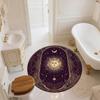 Celestial Elements pattern round rug,Carpet Rug for Living Room Bedroom Sofa Playroom Decor,Non-slip Floor Mat,Holiday Gifts and Birthday Gifts.