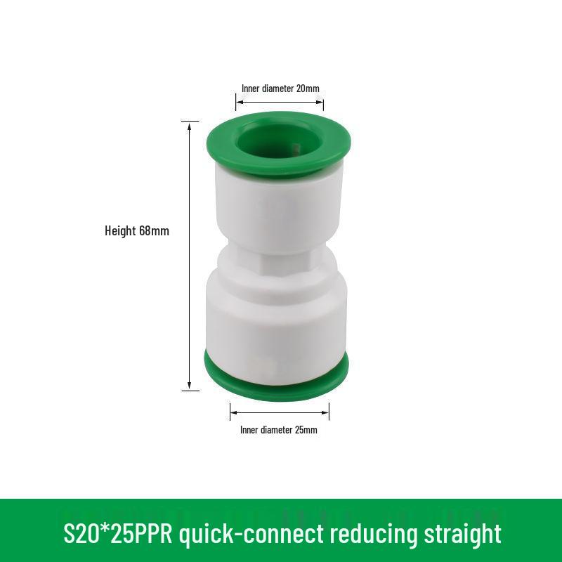Quick Connect PPR Ball Valve PVC Elbow Tee, No Hot Melt, 4 Points/40 PE Water Pipe Fittings.