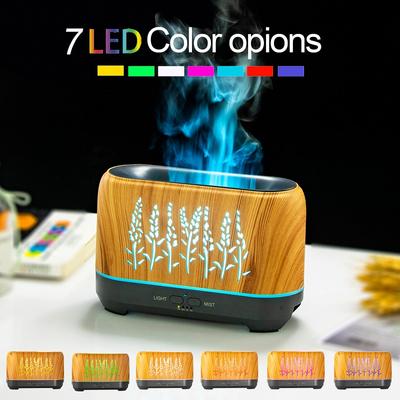 Dyfuzor zapachowy Nawilżacz powietrza Ultradźwiękowy generator chłodnej mgiełki Fogger Led Essential Oil Flame Lamp Difusor